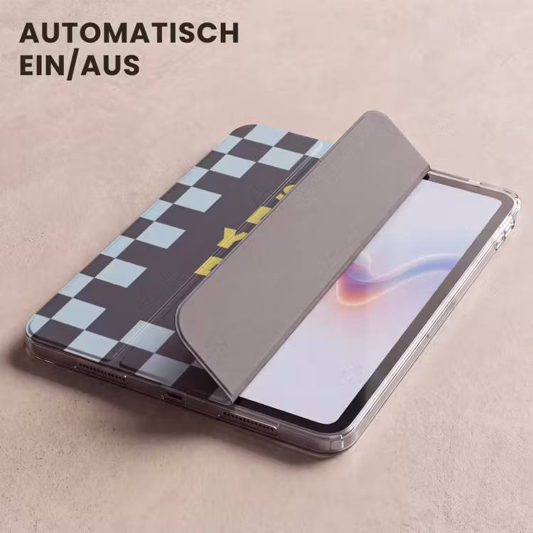 iPad-Hülle - Muster - Block - Blau - Langsam, du machst das gut — 5