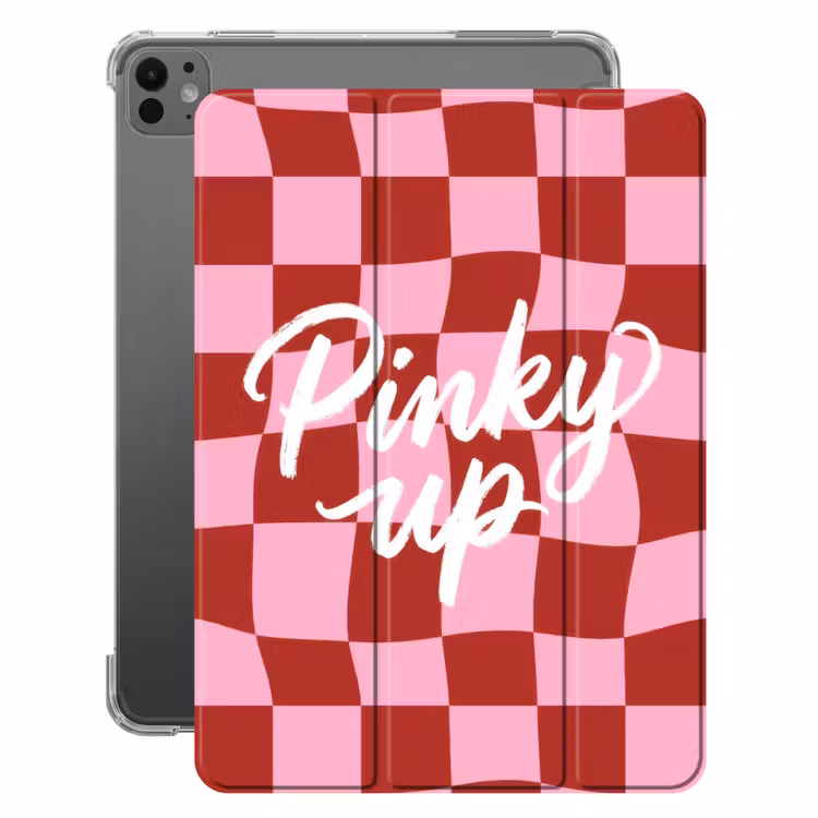 iPad-Hülle - Pinky up - Geblockt - burgunderrot — 1