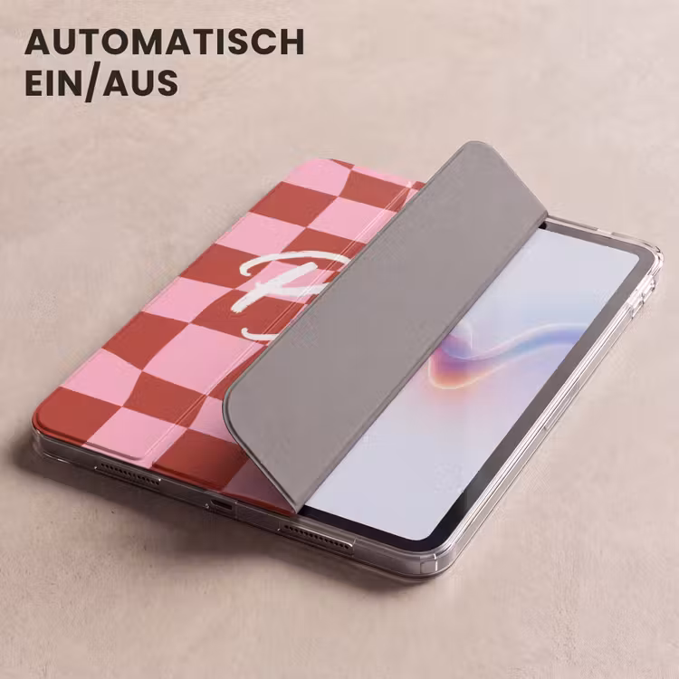 iPad-Hülle - Pinky up - Geblockt - burgunderrot — 5