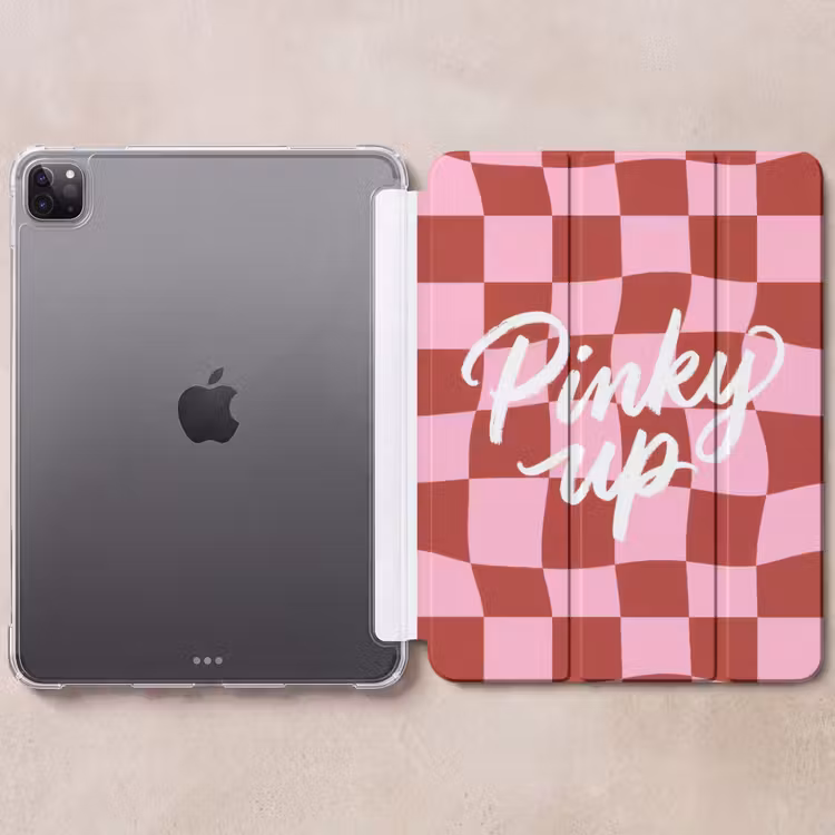 iPad-Hülle - Pinky up - Geblockt - burgunderrot — 6