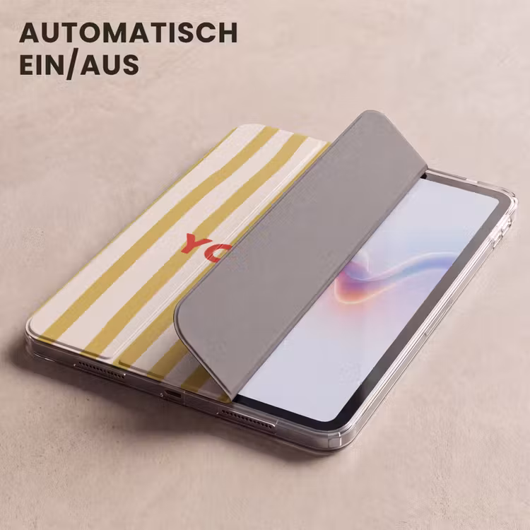 iPad-Hülle - Streifen - Abstrakt - Yes you can - Rot — 5