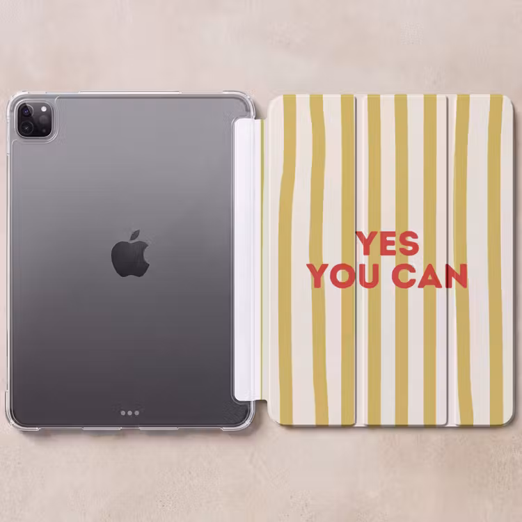 iPad-Hülle - Streifen - Abstrakt - Yes you can - Rot — 6