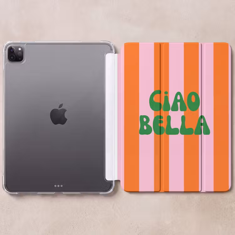 iPad-Hülle - Streifen - Orange - Vertikal - Ciao bella — 6