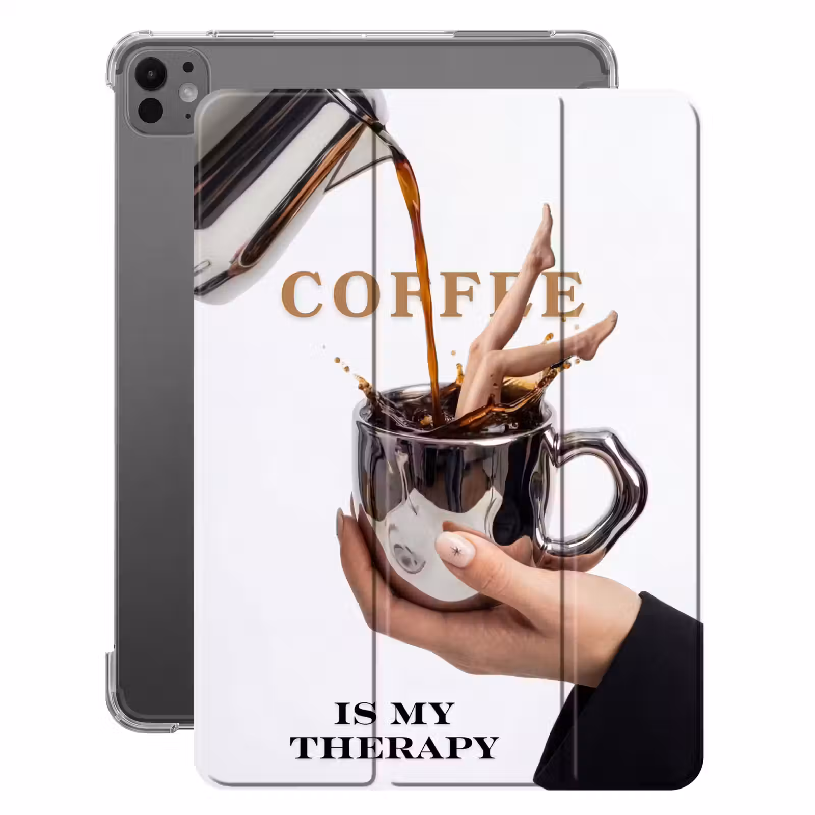 iPad-Hülle - Kaffee - Becher - Kanne - Therapie — 1