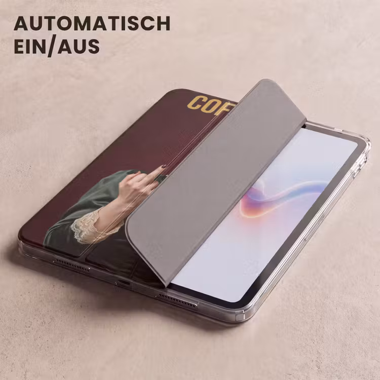 iPad-Hülle - Kaffee - Frau - Mittelfinger — 5