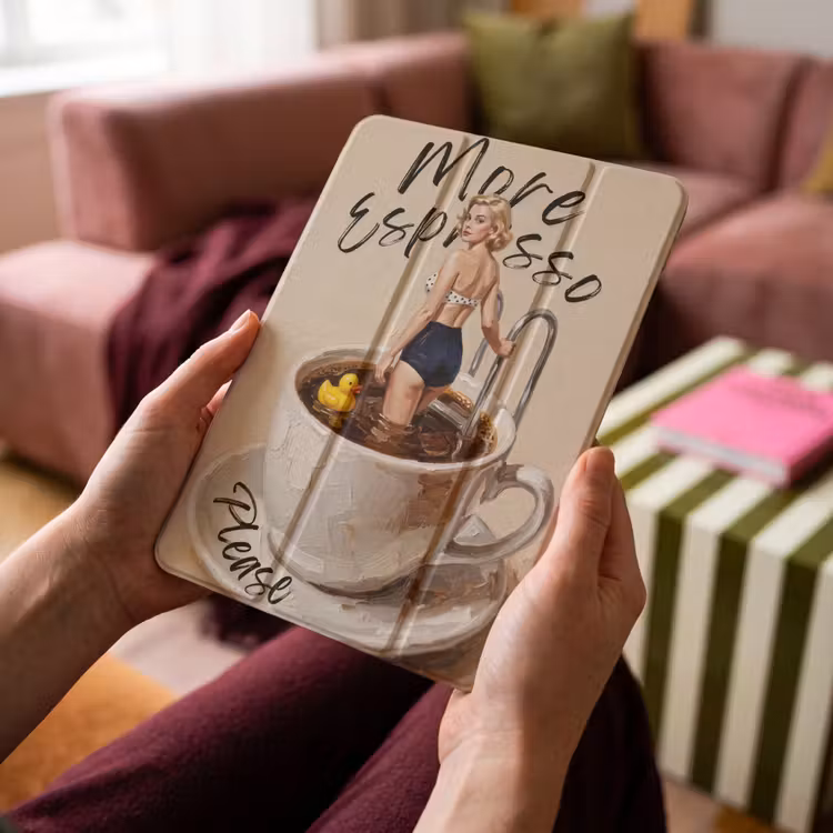 iPad-Hülle - Mehr Espresso - Kaffee - Ente — 4