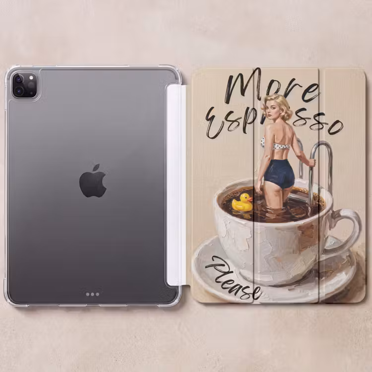 iPad-Hülle - Mehr Espresso - Kaffee - Ente — 6