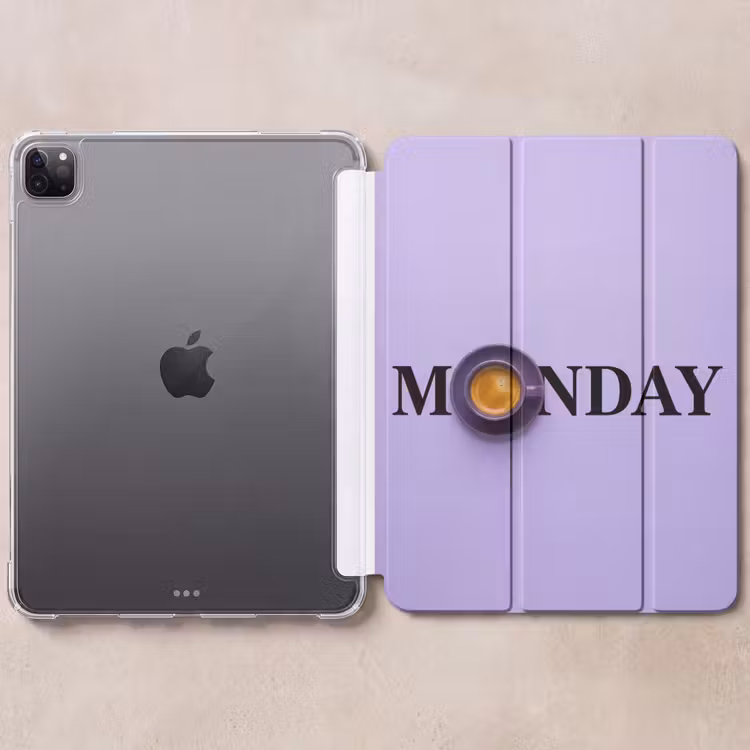 iPad-Hülle - Montag - Becher - Kaffee - Lila — 6