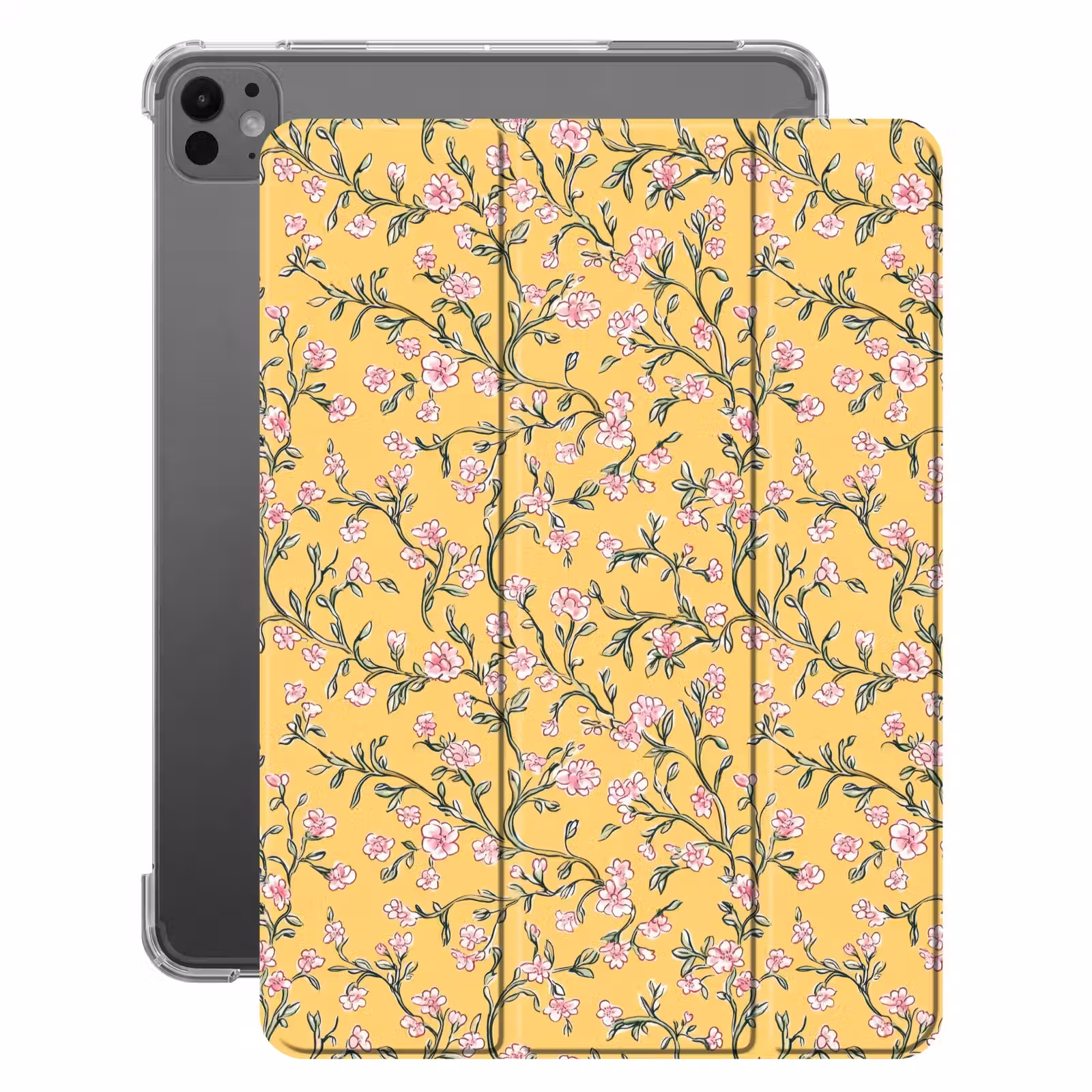 iPad-Hülle - Blumen - Motiv - Gelb — 1