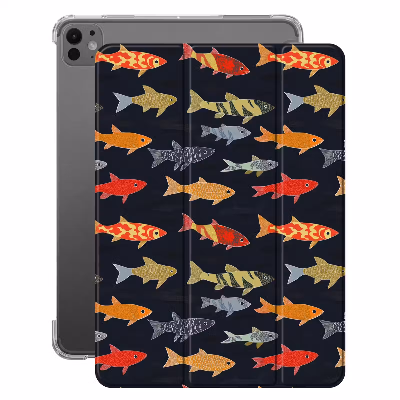 iPad-Hülle - Fisch - Muster - Farbenfroh — 1