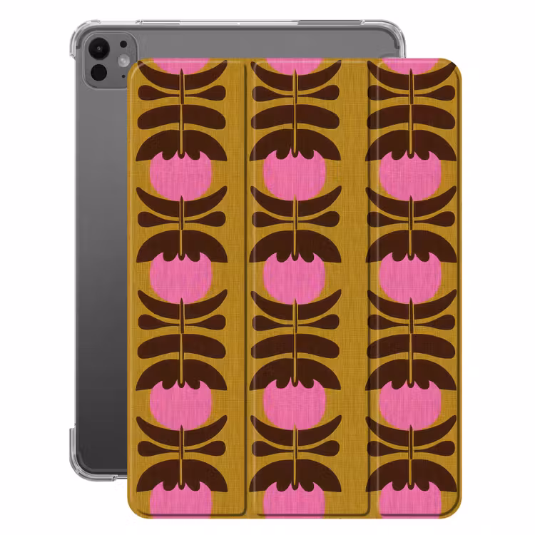 iPad-Hülle - Abstrakt - Blumen - Rosa — 1