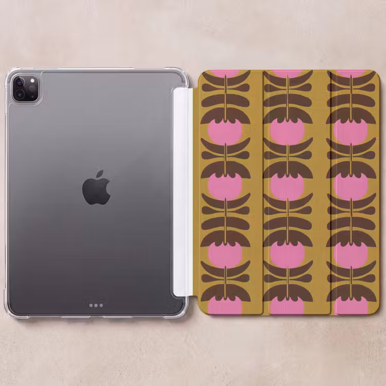 iPad-Hülle - Abstrakt - Blumen - Rosa — 6