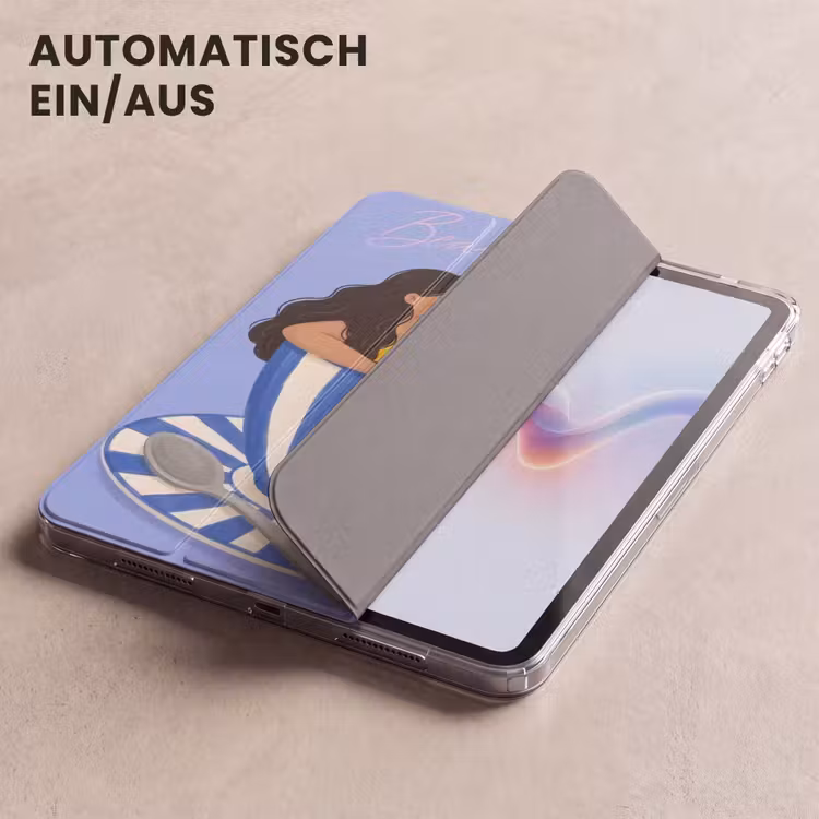 iPad-Hülle - Becher - Kaffee - Frau - Lila — 5