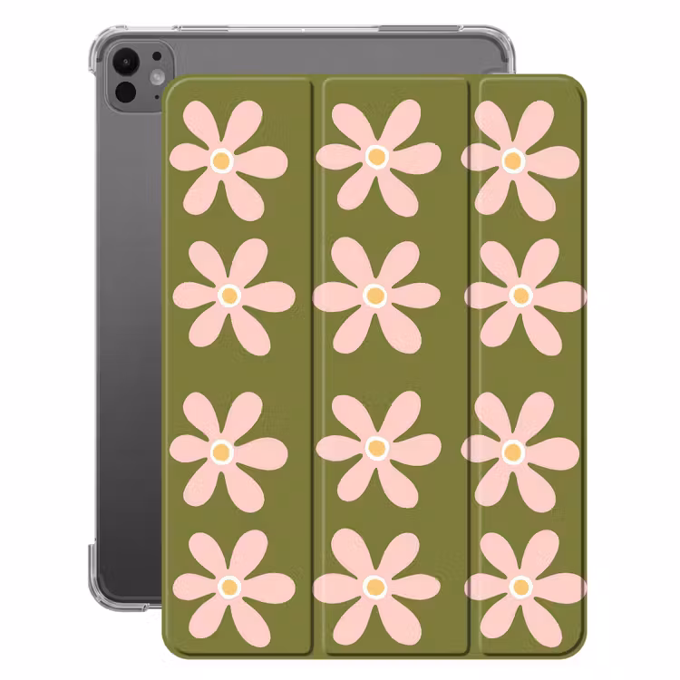 iPad-Hülle - Blume - Modern - Grün — 1