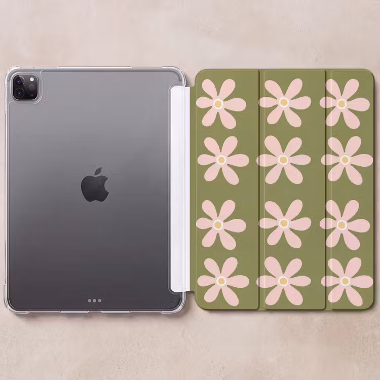 iPad-Hülle - Blume - Modern - Grün — 6