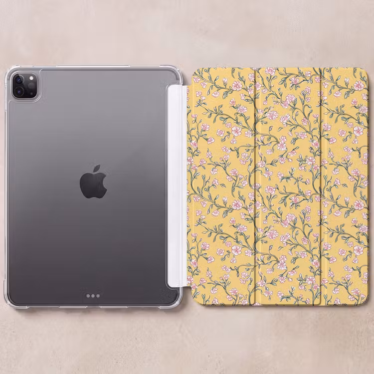 iPad-Hülle - Blumen - Motiv - Gelb — 6