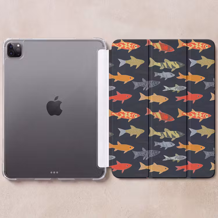 iPad-Hülle - Fisch - Muster - Farbenfroh — 6