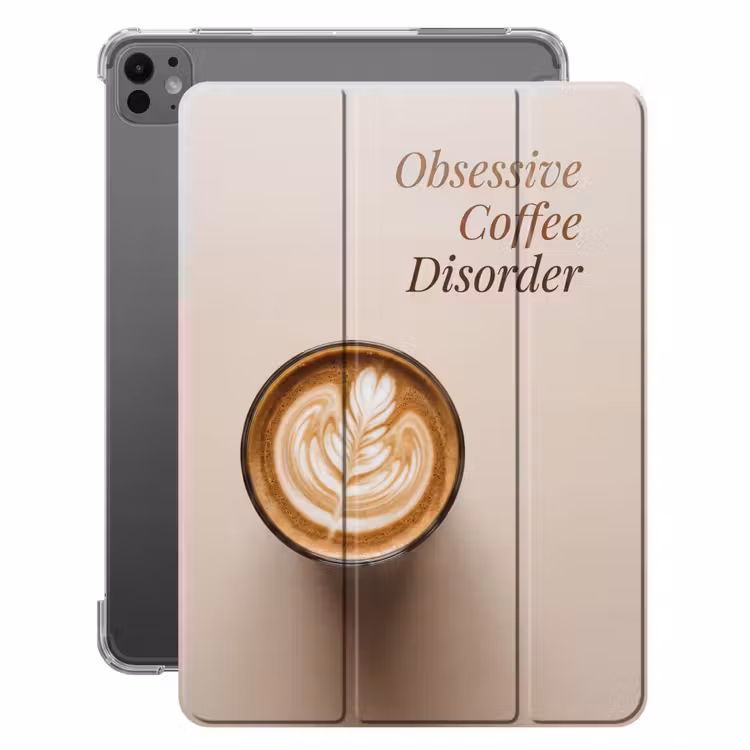 iPad-Hülle - Kaffee - Obessive Coffee Disorder - Beige — 1