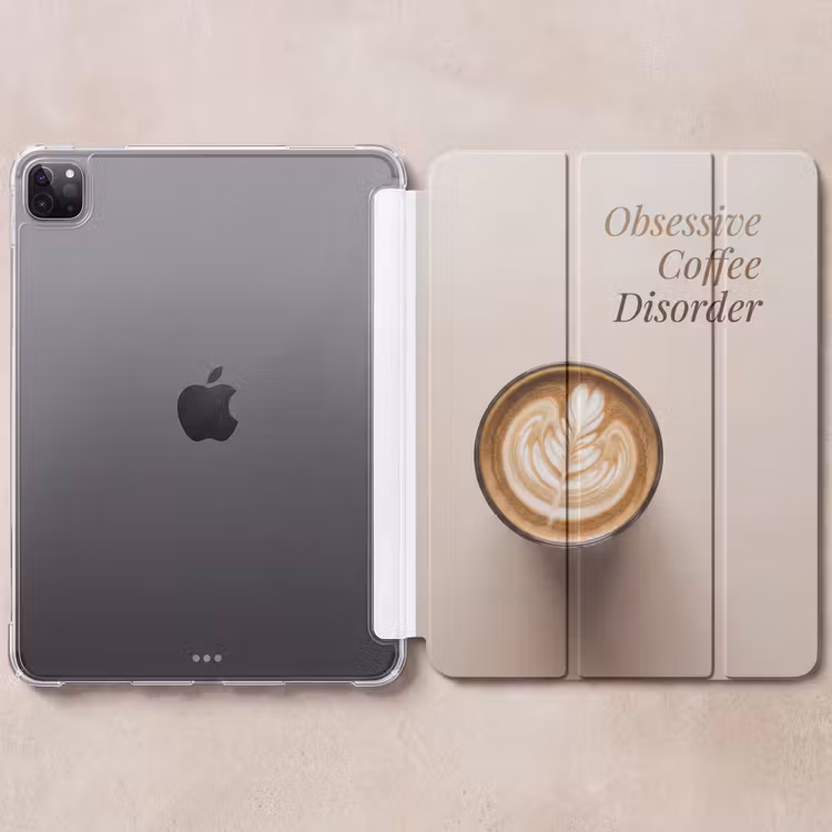 iPad-Hülle - Kaffee - Obessive Coffee Disorder - Beige — 6