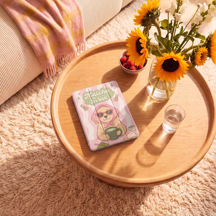 iPad-Hülle - Matcha - Hund - Rosa - Grün — 2
