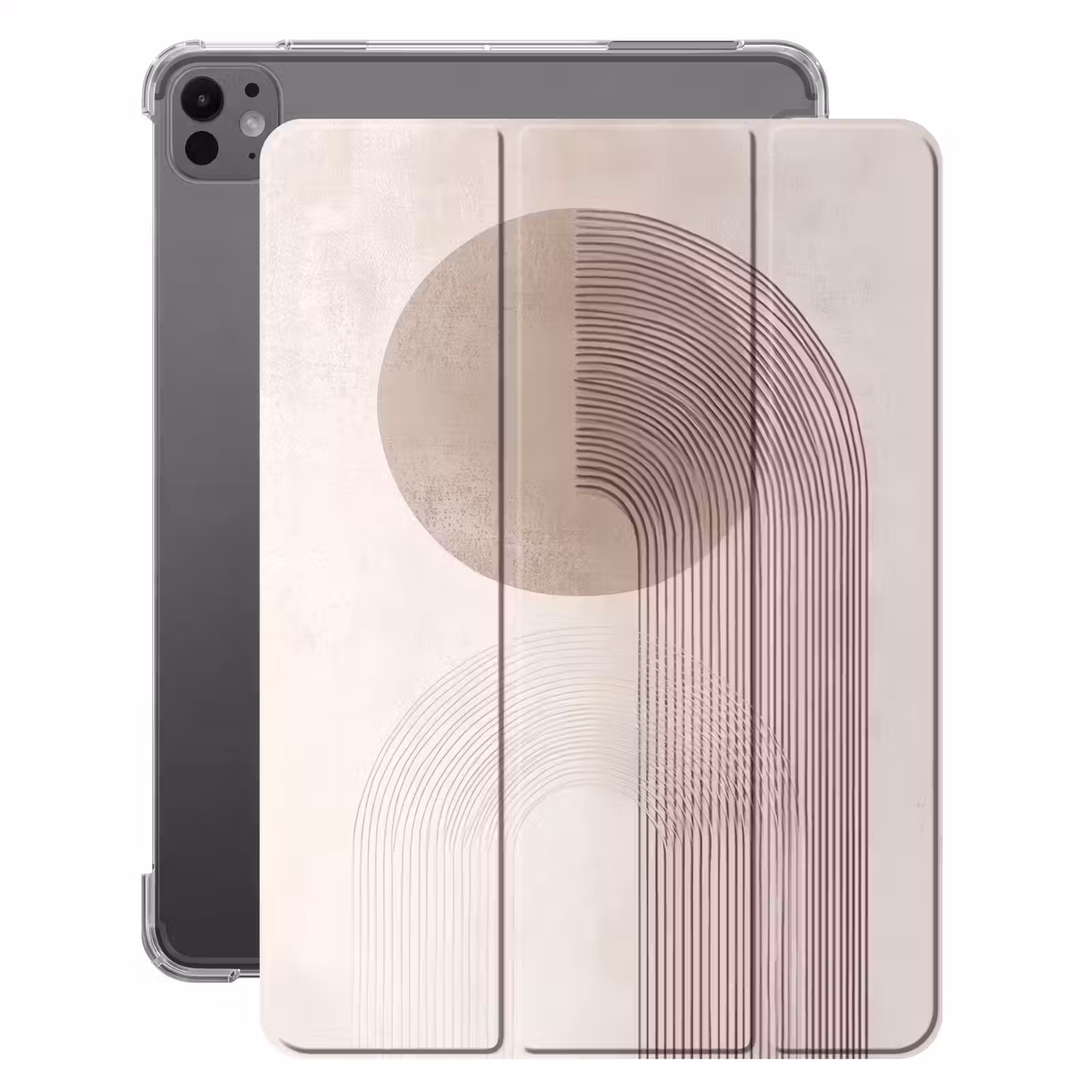 iPad-Hülle - Minimalistisch - Kreis - Hellgrau — 1