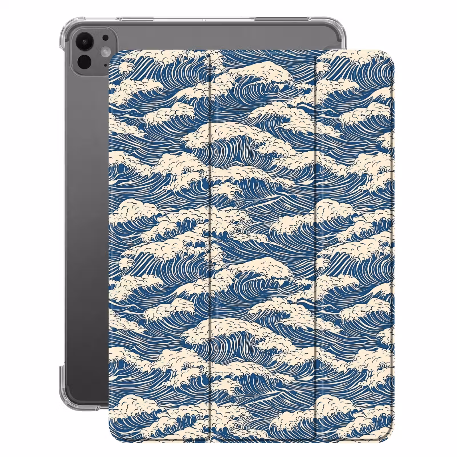 iPad-Hülle - Waves - Klassisch - Blau — 1