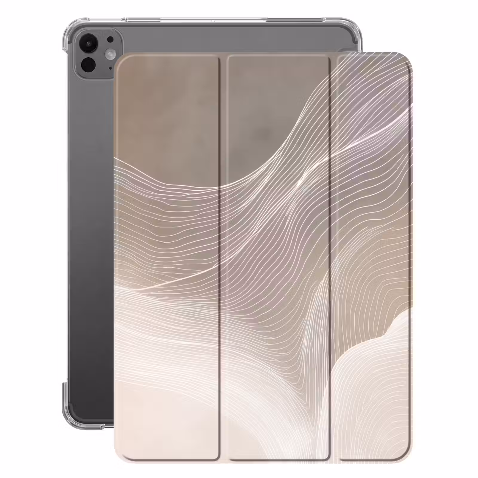 iPad-Hülle - Wellenlinien - Luftströme - Harmonisch — 1