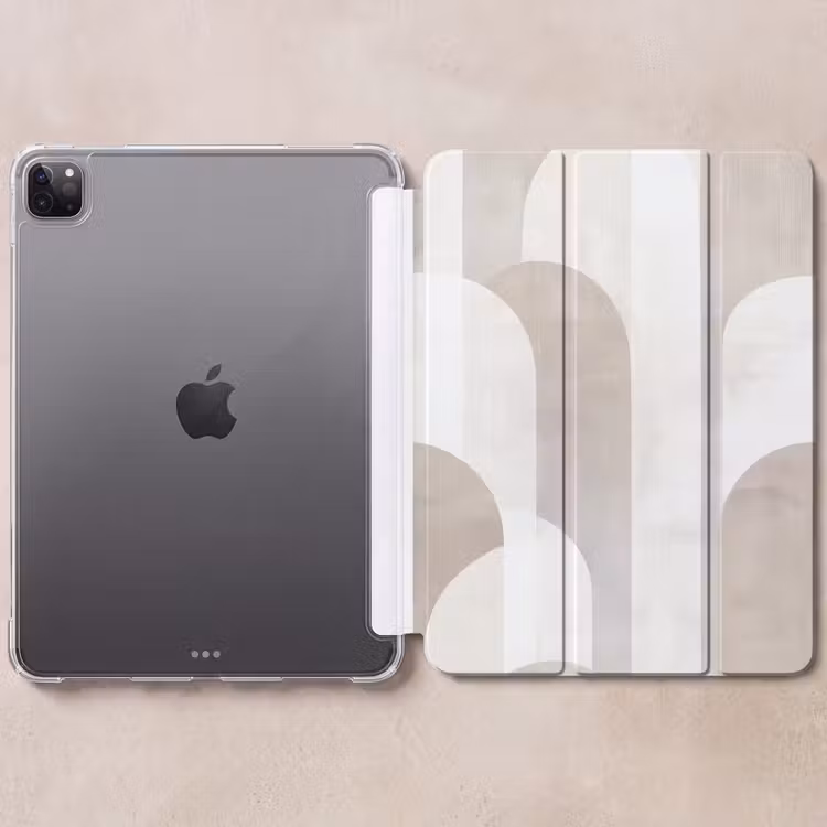 iPad-Hülle - Abstrakte Bögen - Modern - Beige — 6