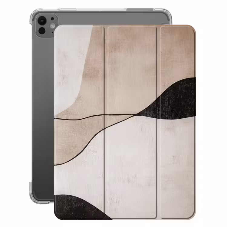 iPad-Hülle - Konturlinien - Abstrakte Landschaft — 1