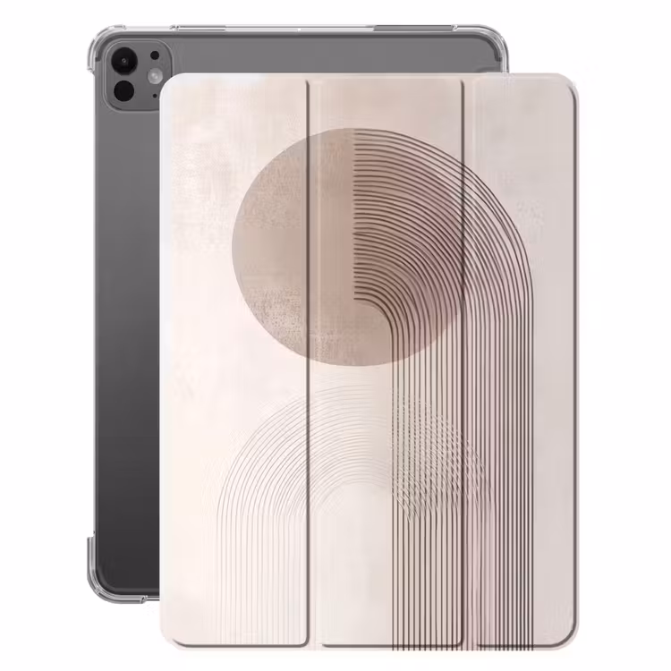 iPad-Hülle - Minimalistisch - Kreis - Hellgrau — 1