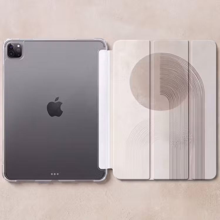 iPad-Hülle - Minimalistisch - Kreis - Hellgrau — 6