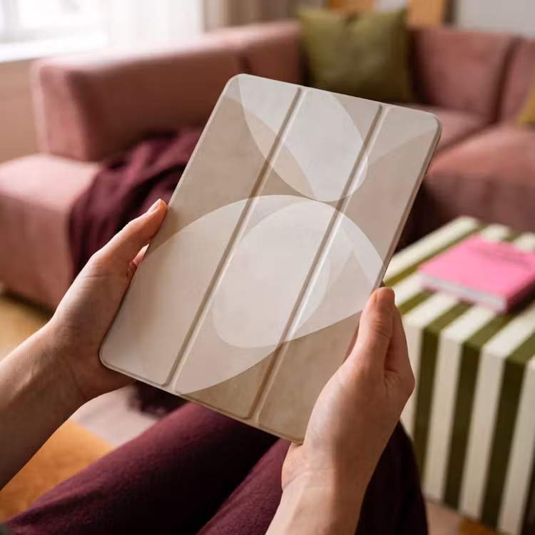 iPad-Hülle - Ovale Formen - Transparent - Weicher Übergang — 4