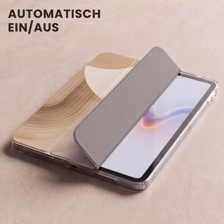 iPad-Hülle - Retro - Geometrische Schichten - Erdtöne — 5