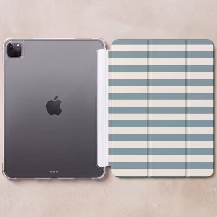 iPad-Hülle - Streifen - Modern - Blau — 6