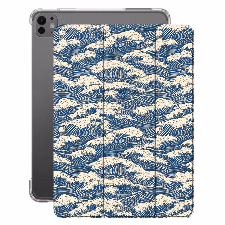 iPad-Hülle - Waves - Klassisch - Blau — 1
