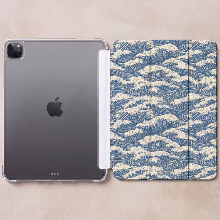 iPad-Hülle - Waves - Klassisch - Blau — 6