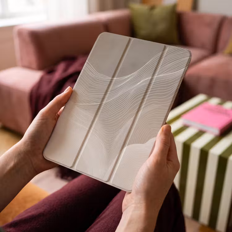 iPad-Hülle - Wellenlinien - Luftströme - Harmonisch — 4