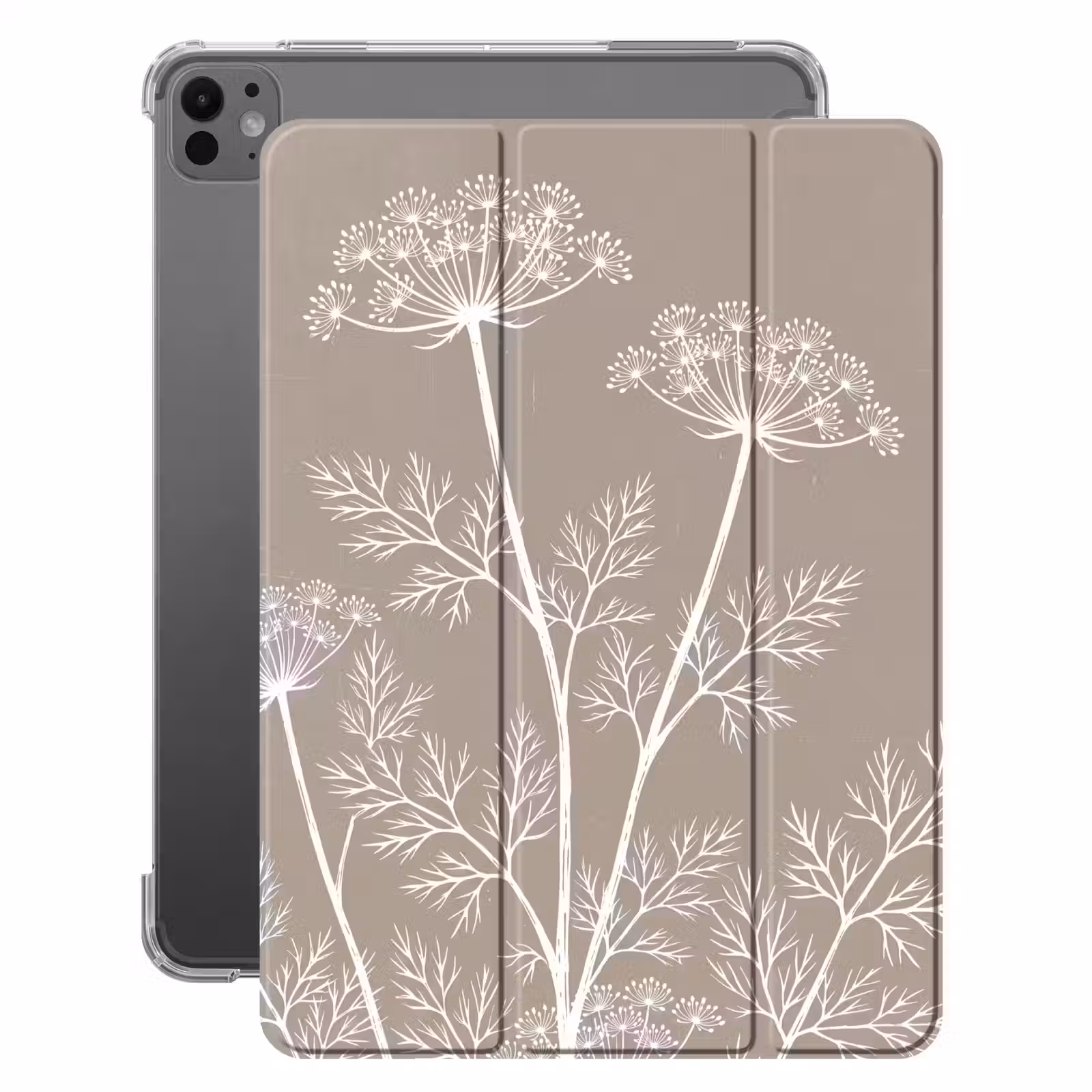iPad-Hülle - Grafik - Flötenkraut - Taupe — 1