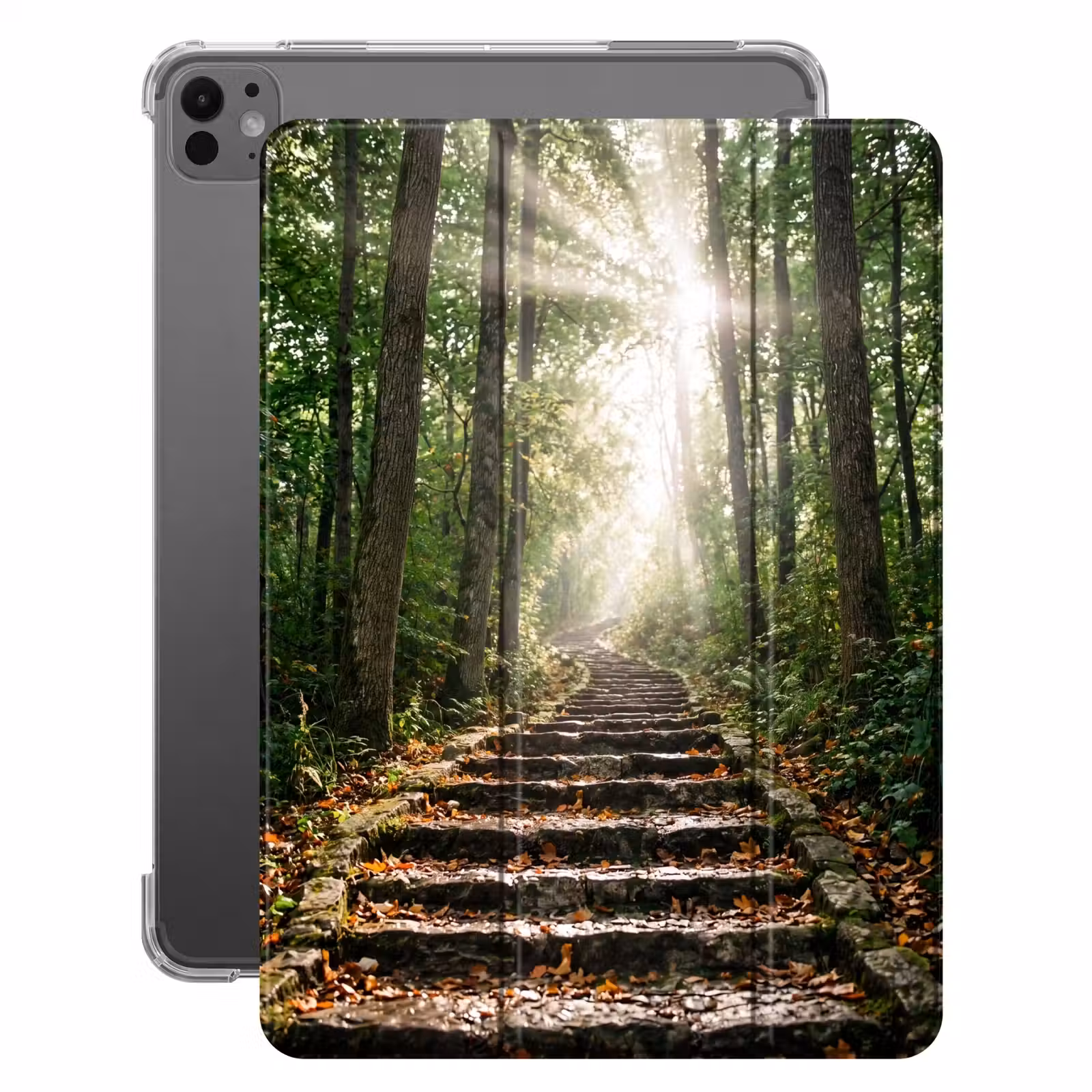 iPad-Hülle - Steine - Treppe - Wald - Natur — 1