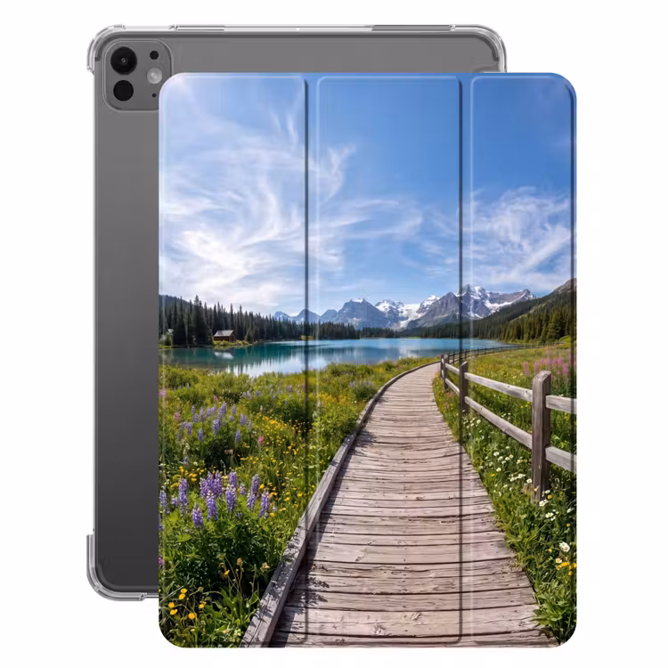 iPad-Hülle - Berge - See - Landschaft - Blau — 1
