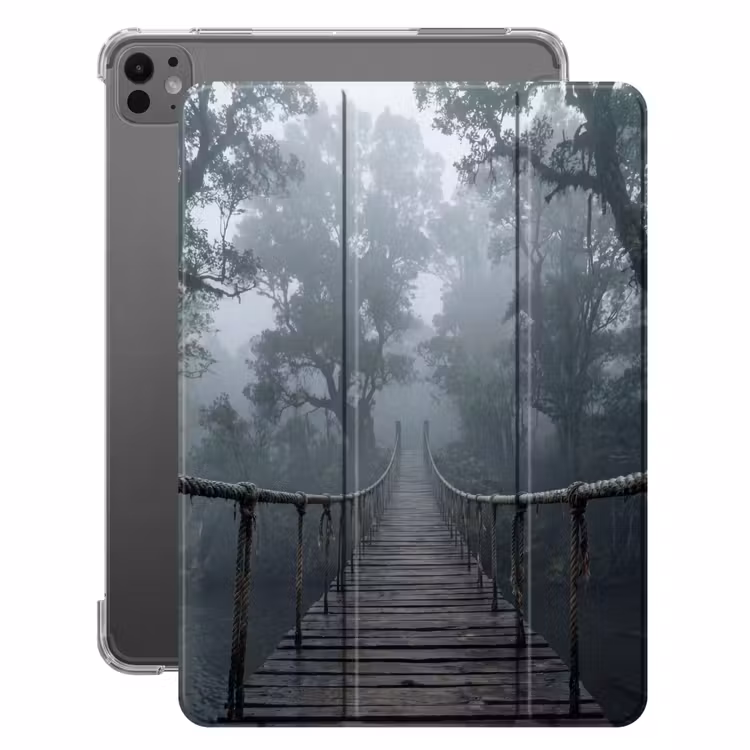 iPad-Hülle - Brücke - Dschungel - Nebel - Natur — 1