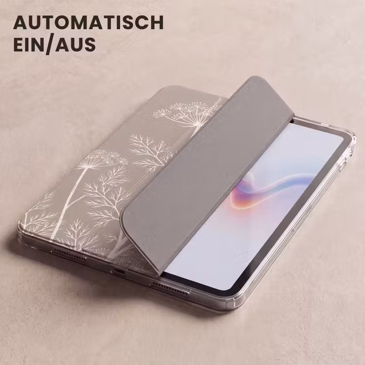iPad-Hülle - Grafik - Flötenkraut - Taupe — 5