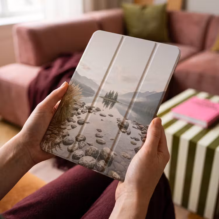 iPad-Hülle - See - Berge - Landschaft - Grün — 4