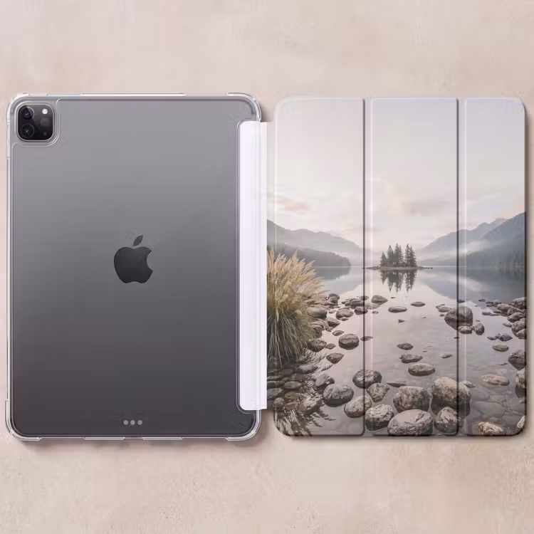 iPad-Hülle - See - Berge - Landschaft - Grün — 6