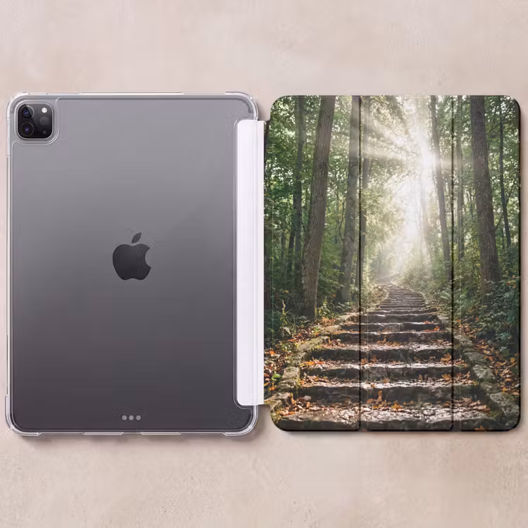 iPad-Hülle - Steine - Treppe - Wald - Natur — 6