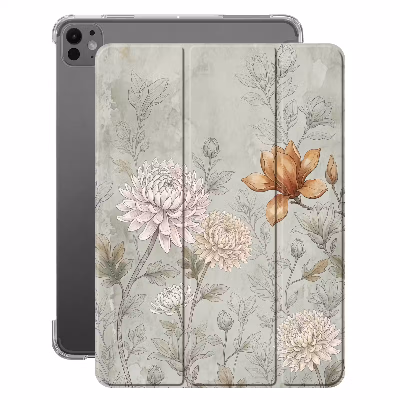 iPad-Hülle - Illustration - Blumen - Grün — 1