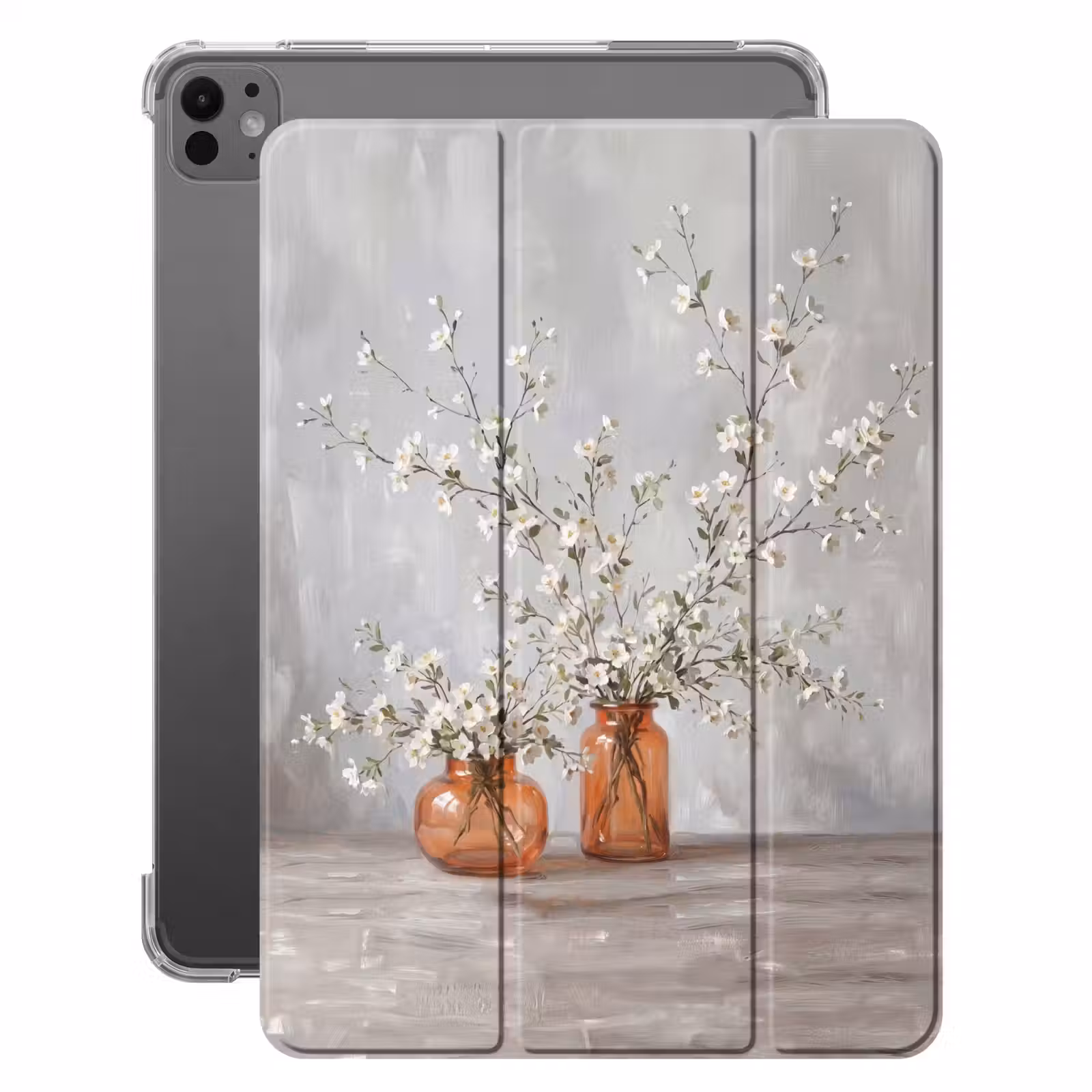 iPad-Hülle - Vasen - Blumen - Orange — 1