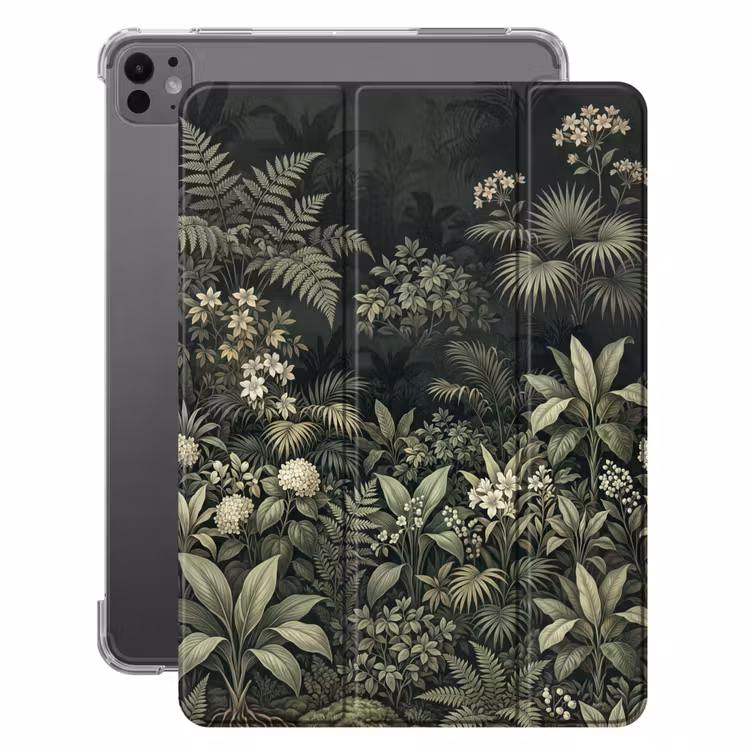 iPad-Hülle - Dschungel - Blätter - Botanisch - Grün — 1