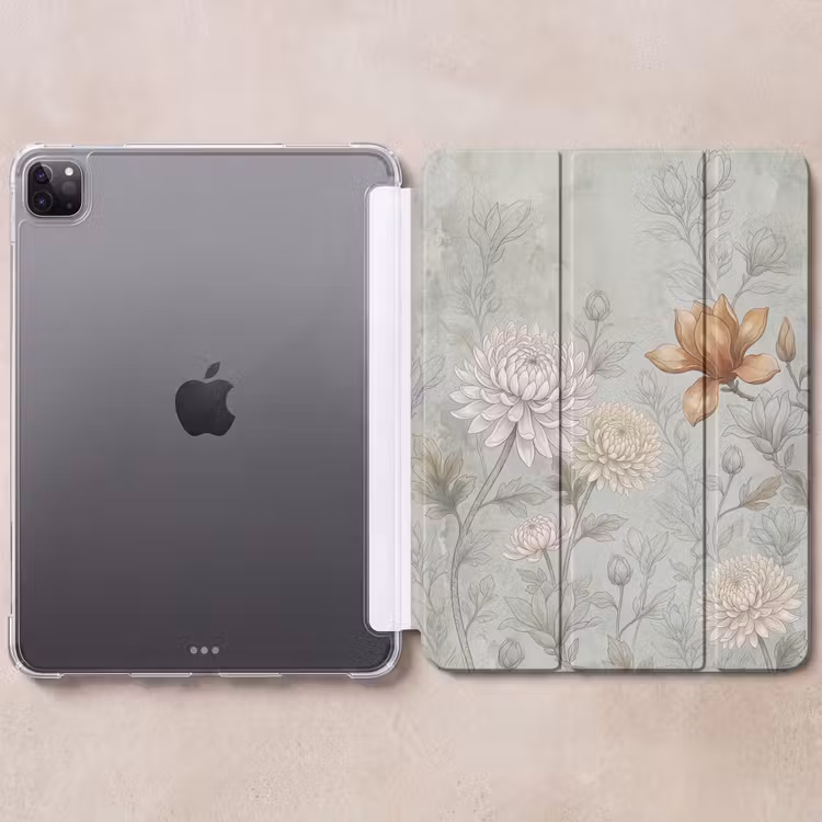 iPad-Hülle - Illustration - Blumen - Grün — 6
