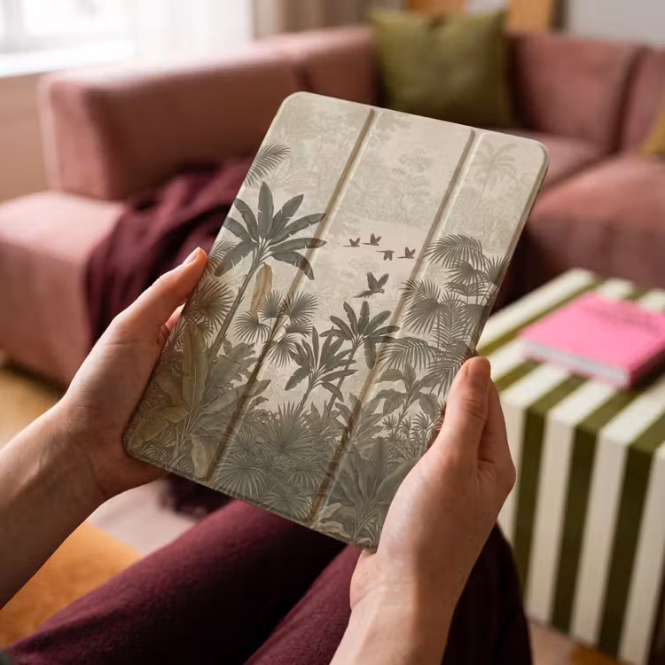 iPad-Hülle - Papageien - Dschungel - Tropisch - Grün — 4